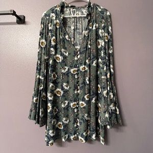 Free People Floral Mini Dress